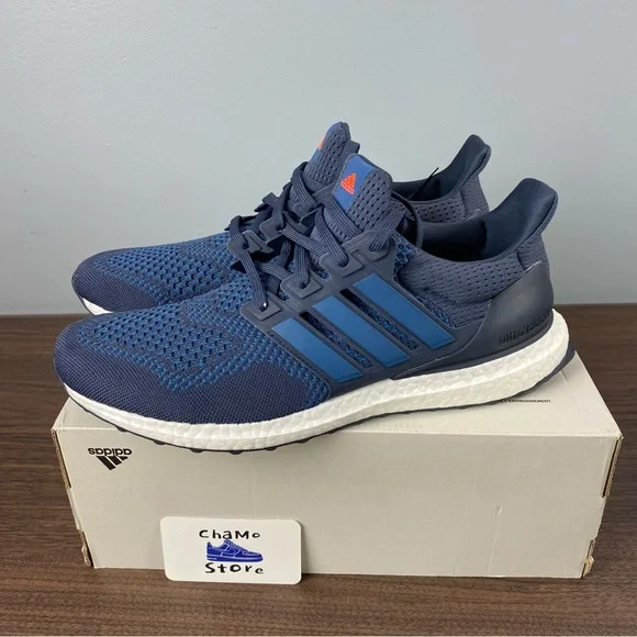 Adidas Ultraboost 1.0 Ultra Boost Shadow Navy Blue White HQ4203 Mens Size - Picture 2 of 10